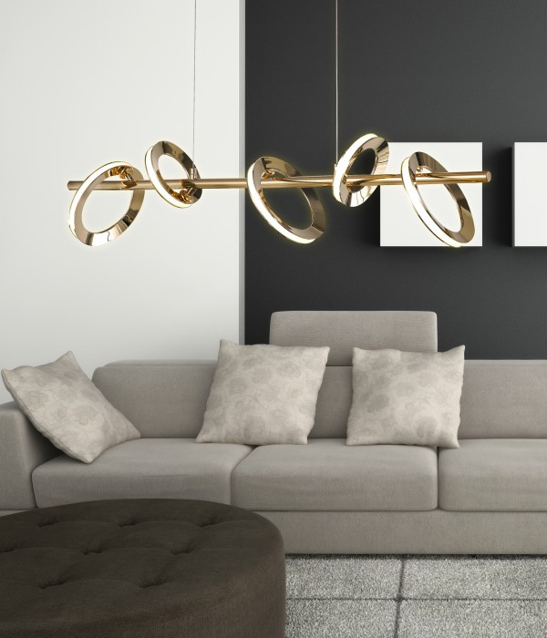 샤이 일자 5등 LED팬던트 [40W]