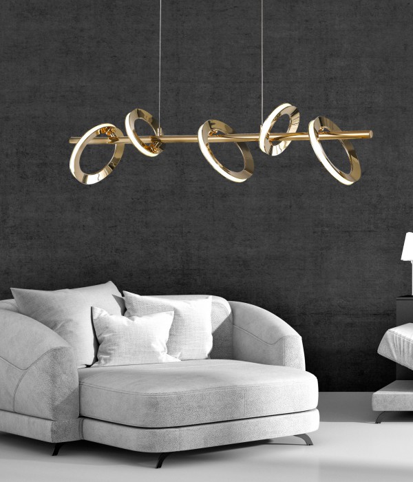 샤이 일자 5등 LED팬던트 [40W]