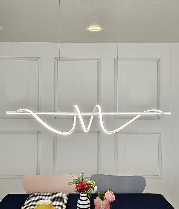 로차스 40W LED식탁등 식탁전등 화이트, 골드